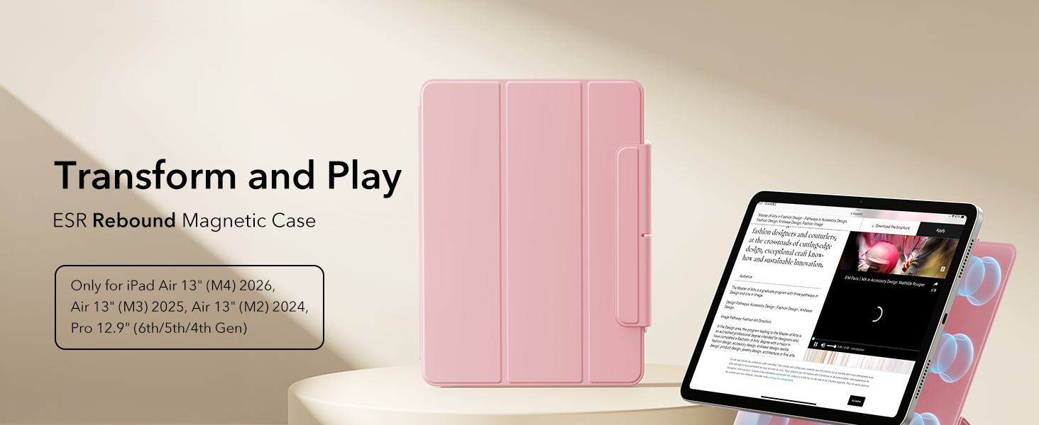 Amazon.com: ESR for iPad Air 13 Inch Case M4/M3/M2 (2026/2025/2024